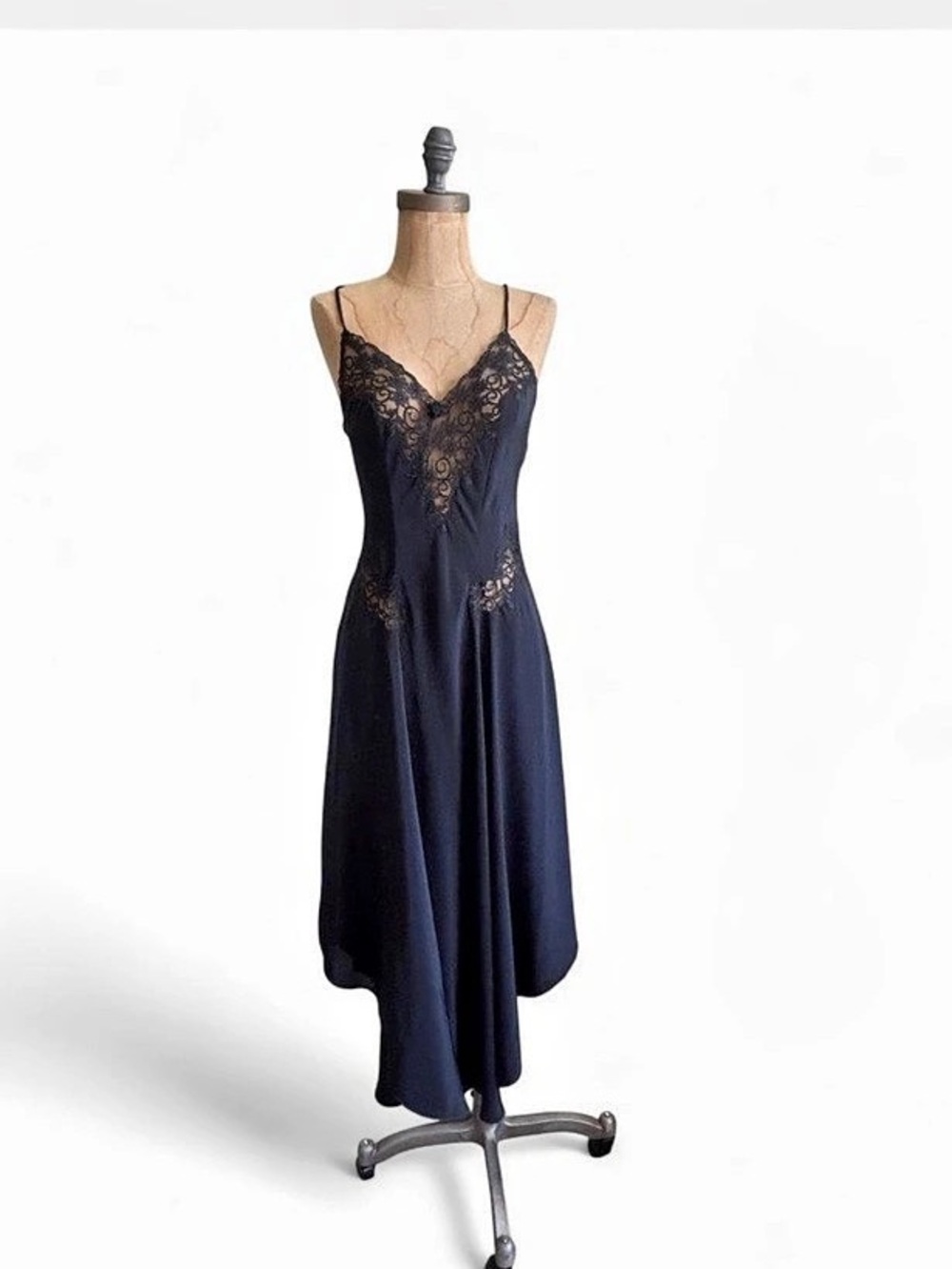 AUTHENTIC 1970s VINTAGE CHRISTIAN DIOR LINGERIE SLIP DRESS